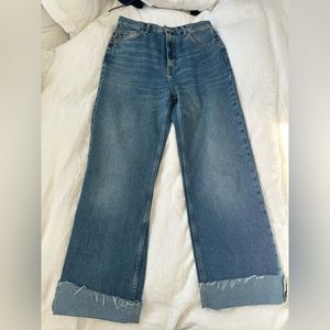 Zara trf wide leg jean